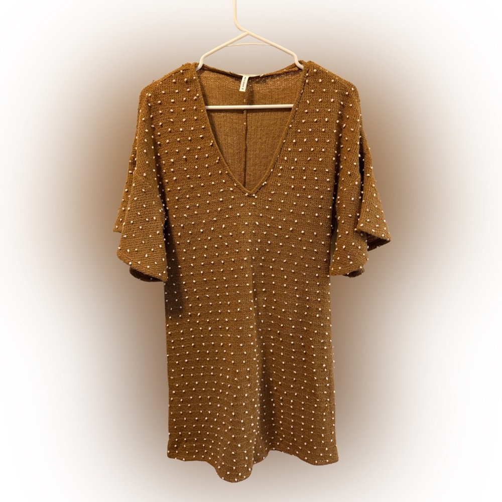 BCBGeneration Brown Knit Dress, Size XS - Picture 3 of 6
